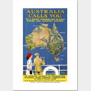 Australia Calls You Vintage Poster 1924 Posters and Art